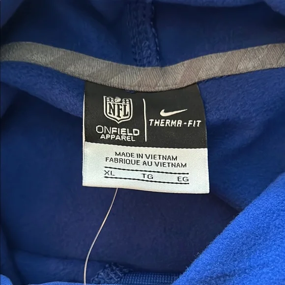 Nike Blue Giants Pullover Hoodie - Picture 7 of 7